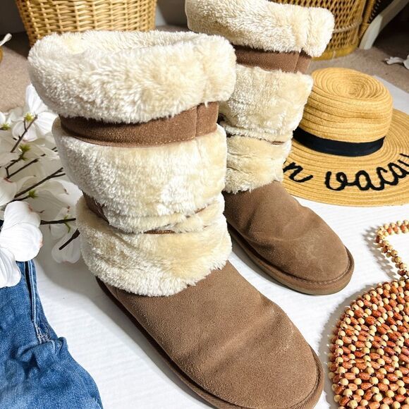 Natural Reflections Bernie Shearling Faux Fur Winter Boots - Picture 2 of 9